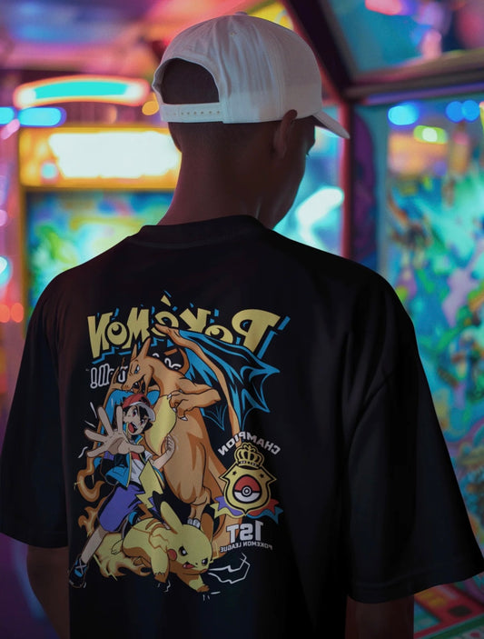 Playera Solomon's POKEMON ASH | 100% Algodón
I Tacto Suave | Anime Streetwear