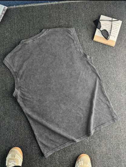 Camiseta sin mangas estilo tank para
hombre con estampado gráfico de ángel vintage, top casual sin mangas para verano, ropa de hombre para uso diario, calcetines