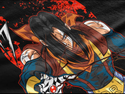 Playera Solomon's SUPER NO. 17 DRAGON BALL I 100% Algodón | Tacto Suave | Anime Streetwear