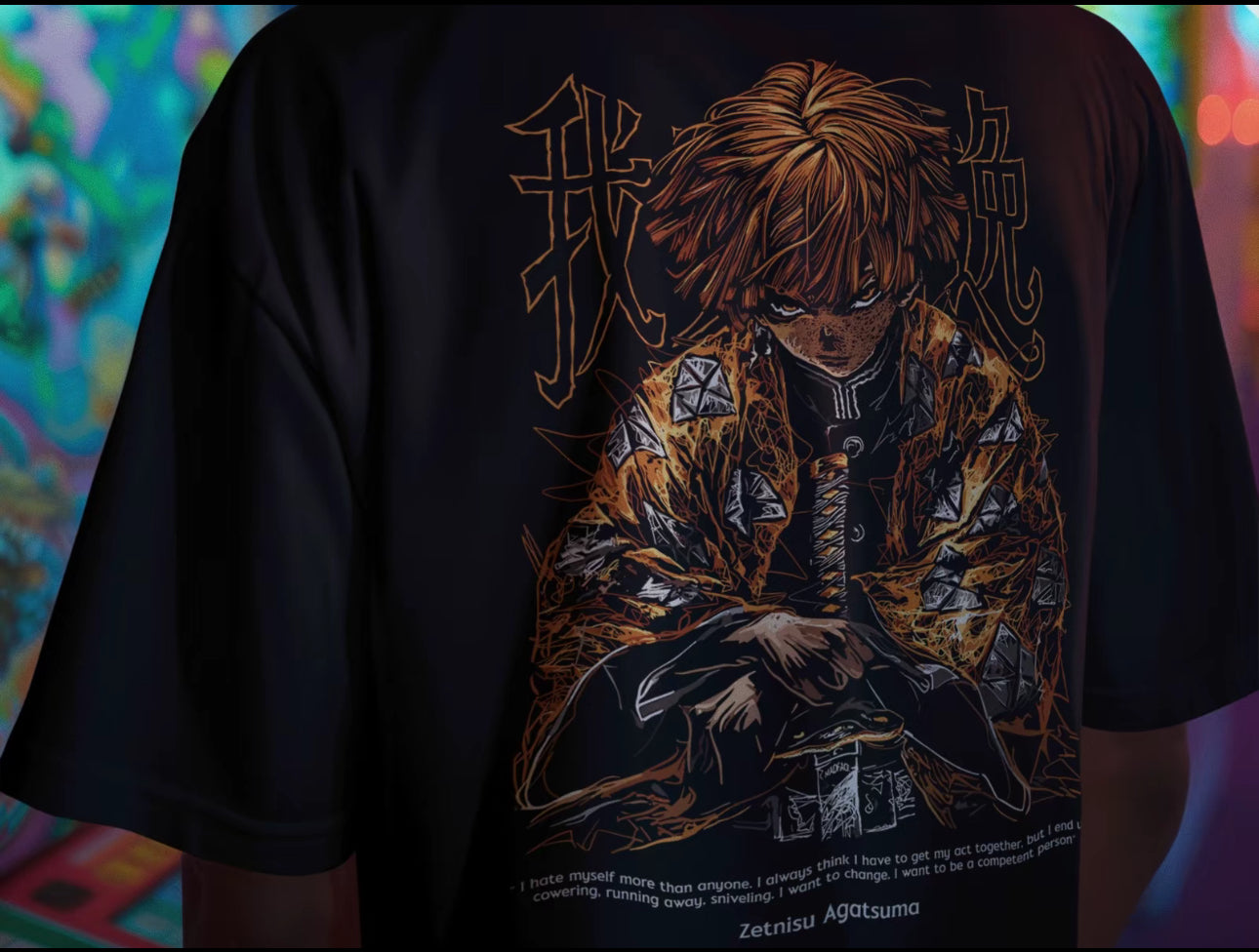 Playera Solomon's ZETNISU DEMON SLAYER | 100% Algodón | Tacto Suave | Anime Streetwear