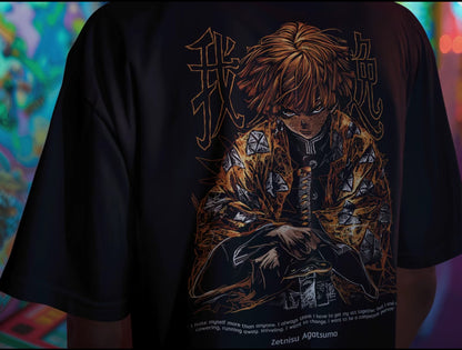 Playera Solomon's ZETNISU DEMON SLAYER | 100% Algodón | Tacto Suave | Anime Streetwear