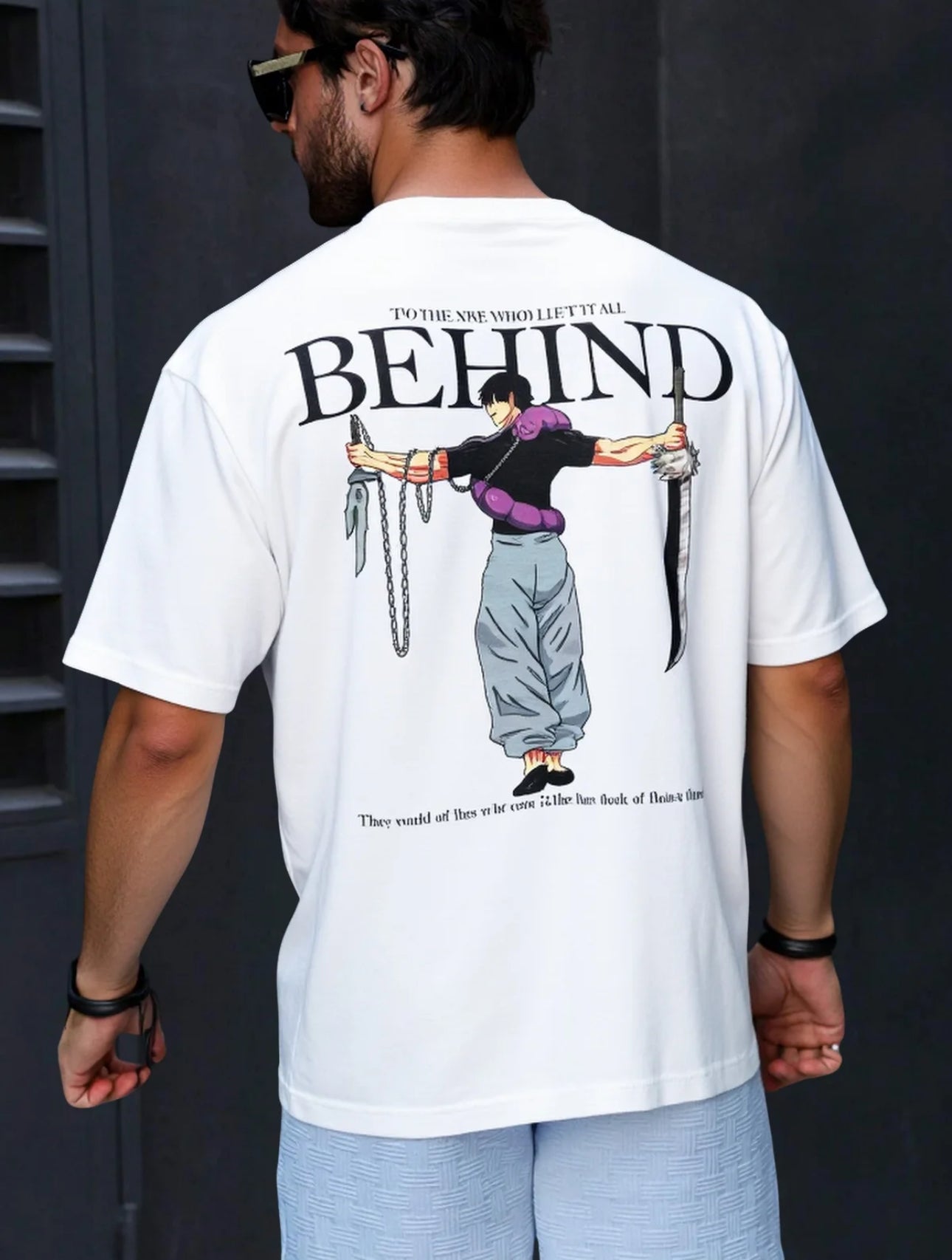Playera Unisex Oversize Anime - Toji
Fushiguro Behind Jujutsu Kaisen