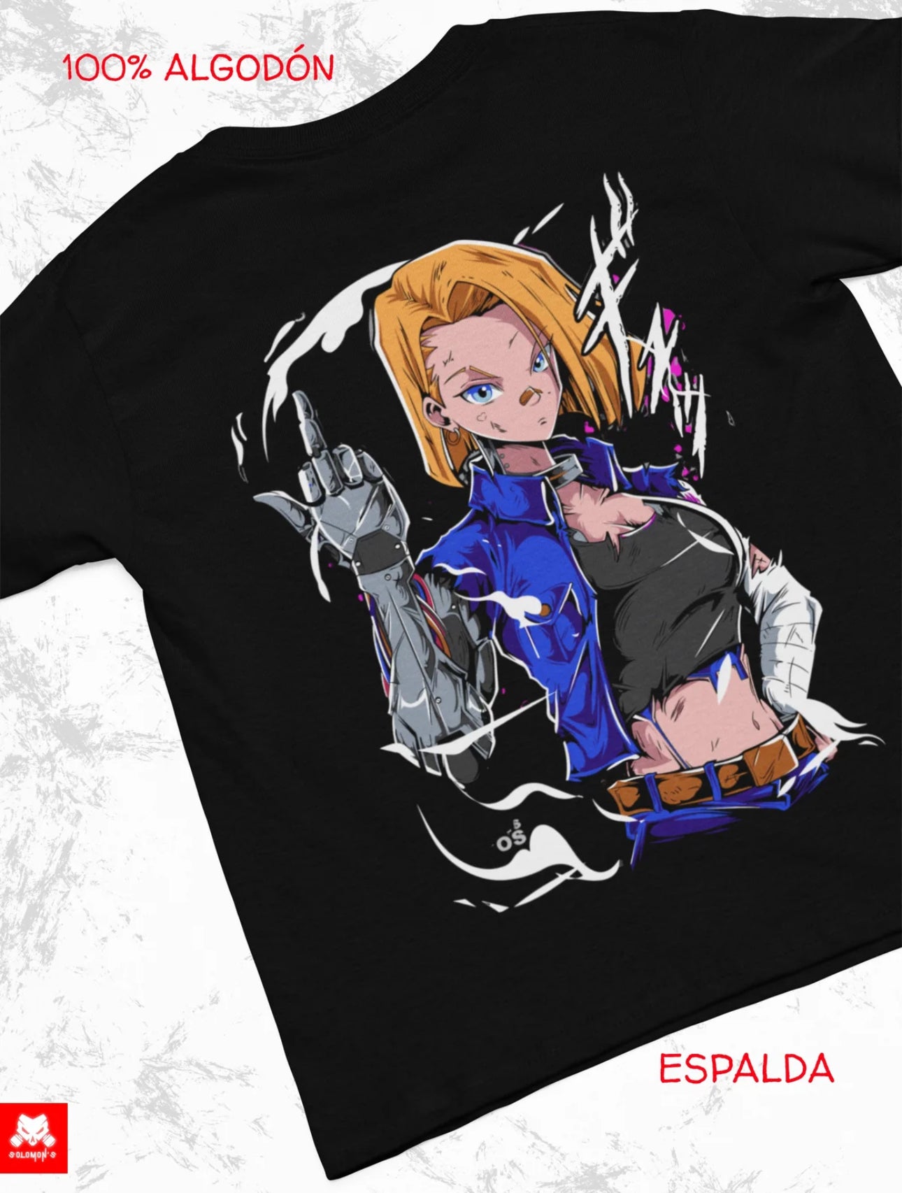 Playera Solomon's NO. 18. DRAGON BALL | 100%
Algodón | Tacto Suave | Anime Streetwear