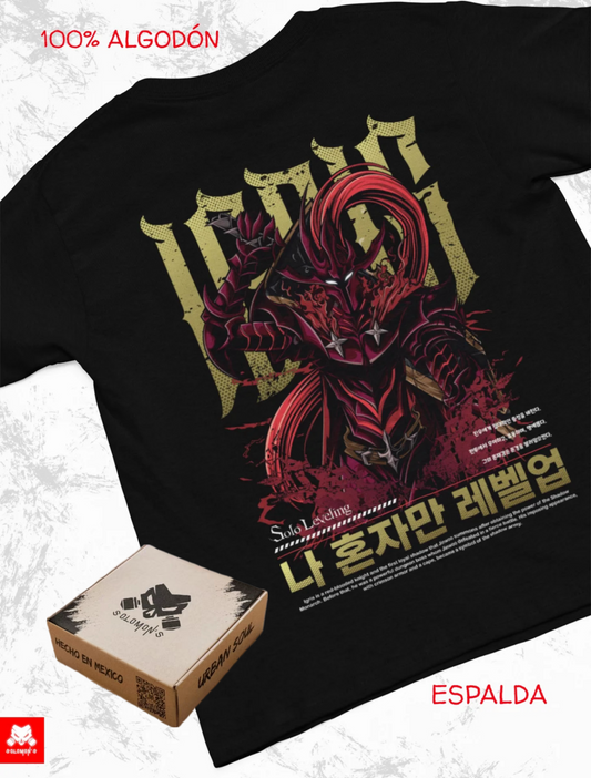 Playera Solomon's IGRIS SOLO LEVELING
PREMIUM | 100% Algodón | Tacto Suave | Anime
Streetwear