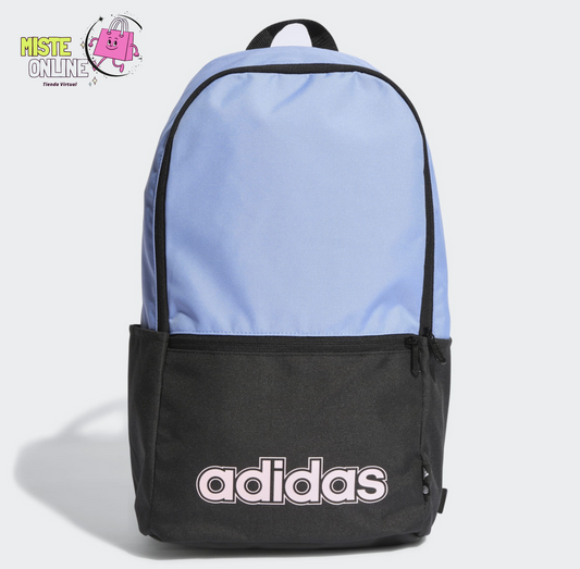 Mochila adidas Foundation Classic, color azul/negro, diseño de tela de la selección nacional de Brasil; CBF (Confederación Brasileña de Fútbol); club; personalizada