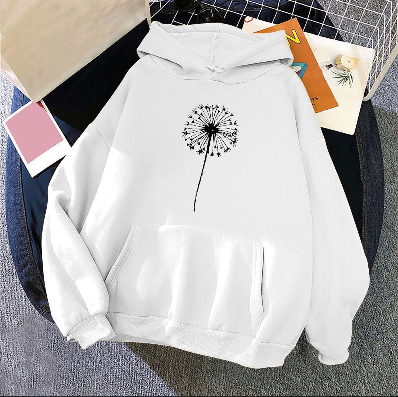 (🌎 PRODUCTO INTERNACIONAL) Sudadera Con Capucha Casual Cómoda Para Mujer Con Estampado