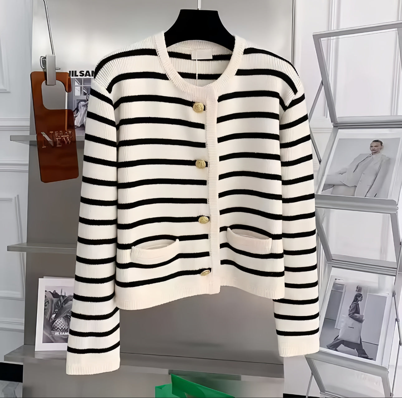 (🌎 PRODUCTO INTERNACIONAL) Suéteres Cárdigan Mujer Otoño Invierno Rayados