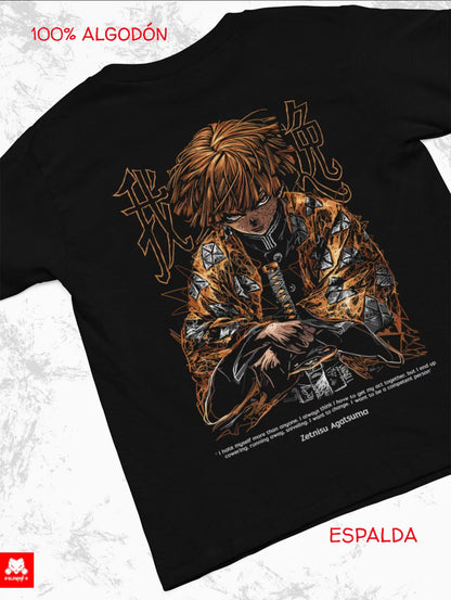 Playera Solomon's ZETNISU DEMON SLAYER | 100% Algodón | Tacto Suave | Anime Streetwear