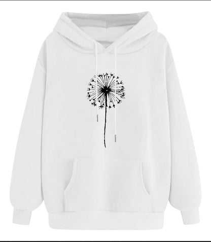 (🌎 PRODUCTO INTERNACIONAL) Sudadera Con Capucha Casual Cómoda Para Mujer Con Estampado