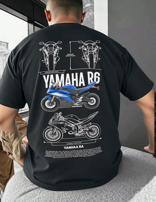 Playera Camiseta Unisex Motos
Yamaha R6 Azul