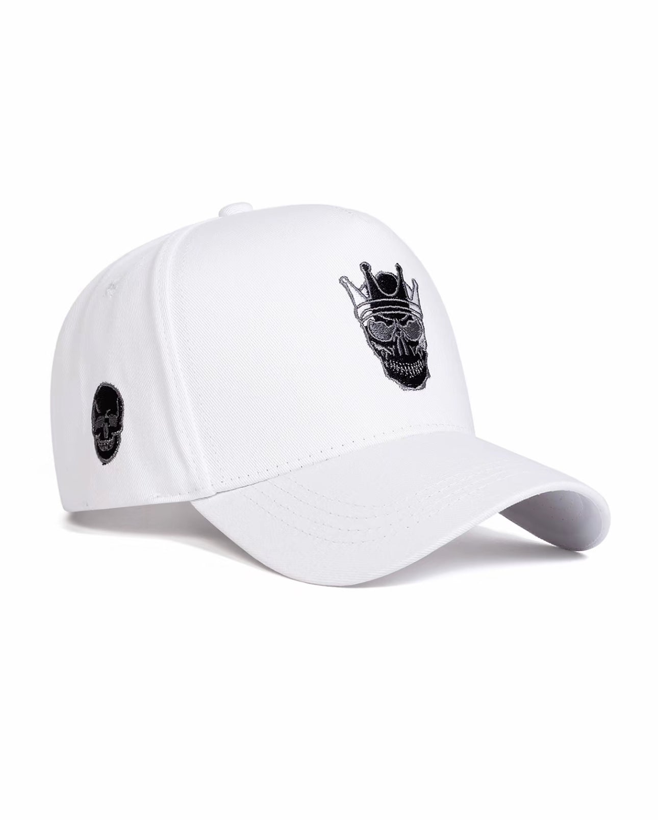 Gorra de béisbol bordada con calavera y corona unisex, sombrero ajustable para protección solar para hombres y mujeres, ideal para viajes al aire libre en primavera y otoño, y para fiestas