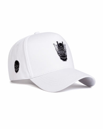 Gorra de béisbol bordada con calavera y corona unisex, sombrero ajustable para protección solar para hombres y mujeres, ideal para viajes al aire libre en primavera y otoño, y para fiestas