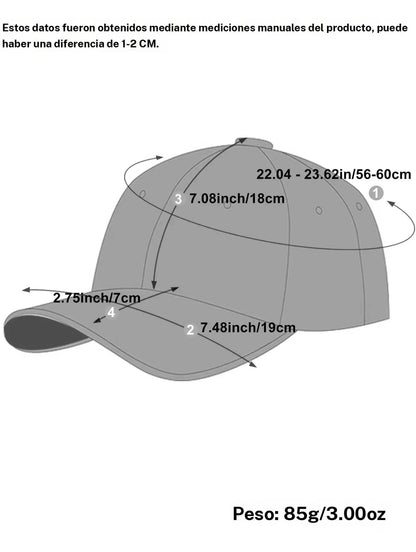 Gorra de Béisbol con Bordado de Oso de Dibujos Animados, Sombrero Casual para Deportes al Aire Libre para Hombres y Mujeres, Sombrero Ajustable para Protección Solar para Uso Diario