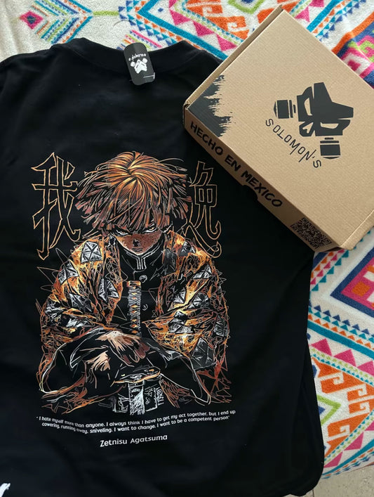 Playera Solomon's ZETNISU DEMON SLAYER | 100% Algodón | Tacto Suave | Anime Streetwear