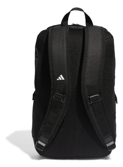 Mochila unisex de entrenamiento de Adidas, color negro y blanco 23 L