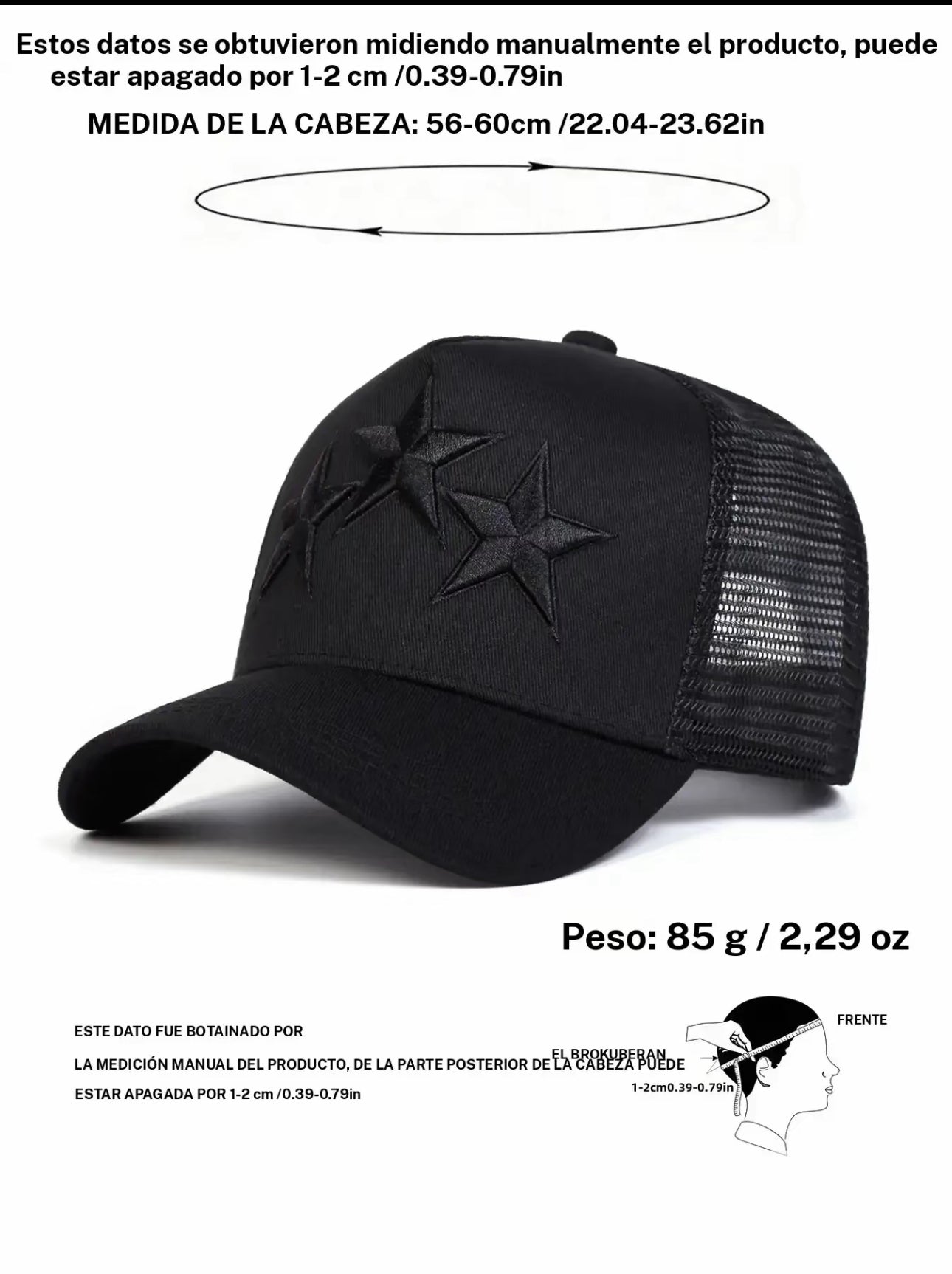 Gorra de béisbol ajustable para hombre, estilo urbano con broche de presión, ideal para uso diario y actividades al aire libre, accesorio de moda
casual