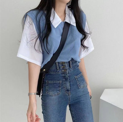 (🌍 INTERNACIONAL) Polo Mujer Verano - Estilo Universitario Y Holgado