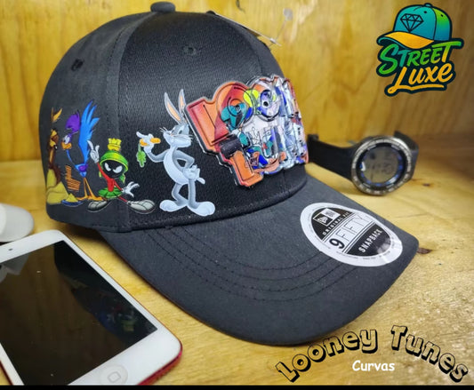 Gorra Curva, Colección Looney Tunes Negra