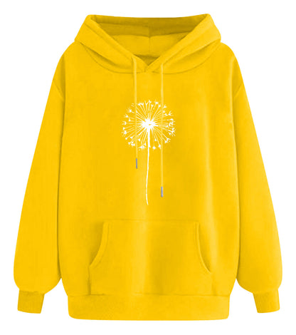 (🌎 PRODUCTO INTERNACIONAL) Sudadera Con Capucha Casual Cómoda Para Mujer Con Estampado