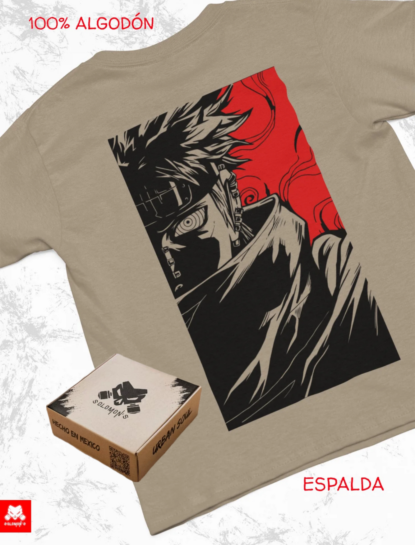 Playera Solomon's PAIN NARUTO | 100% Algodón |
Tacto Suave | Anime Streetwear