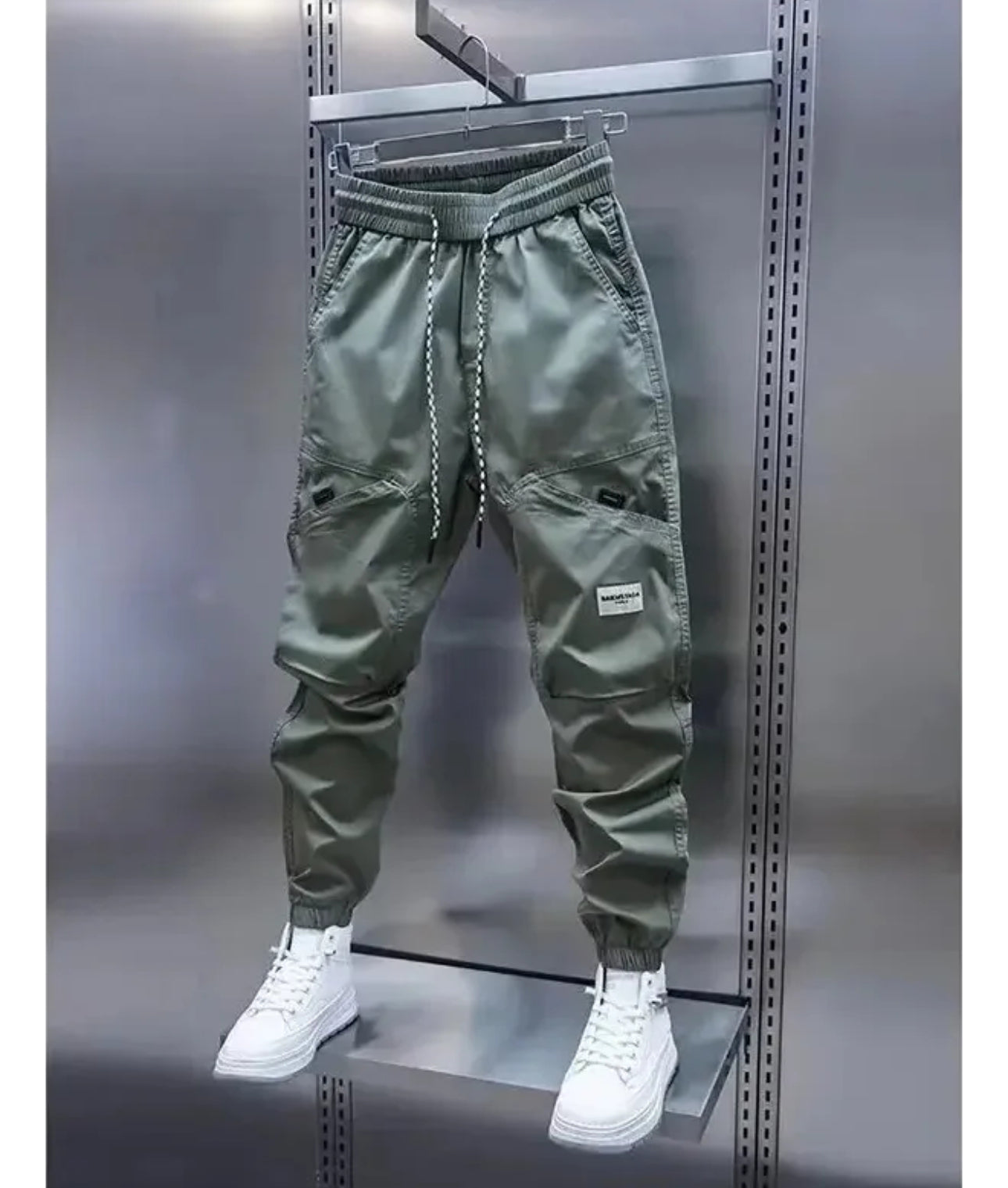 (🌍 PRODUCTO INTERNACIONAL) Pantalones Tipo Cargo Harem Para Hombre, Pantalones Casuales