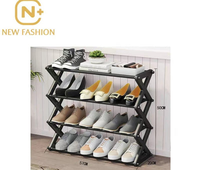 Armario para Zapatos de 4 y Niveles Color sólido portátil