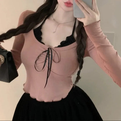 (🌍 INTERNACIONAL) Camiseta De Seda De Leche Para Mujer, Manga Corta, Cuello