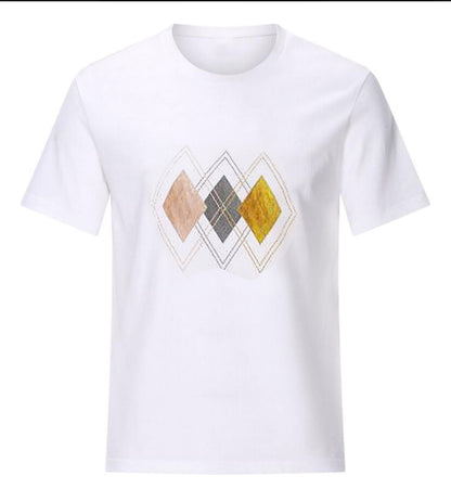 (🌎 PRODUCTO INTERNACIONAL) Camiseta Holgada Con Cuello Redondo Geométrico De Moda