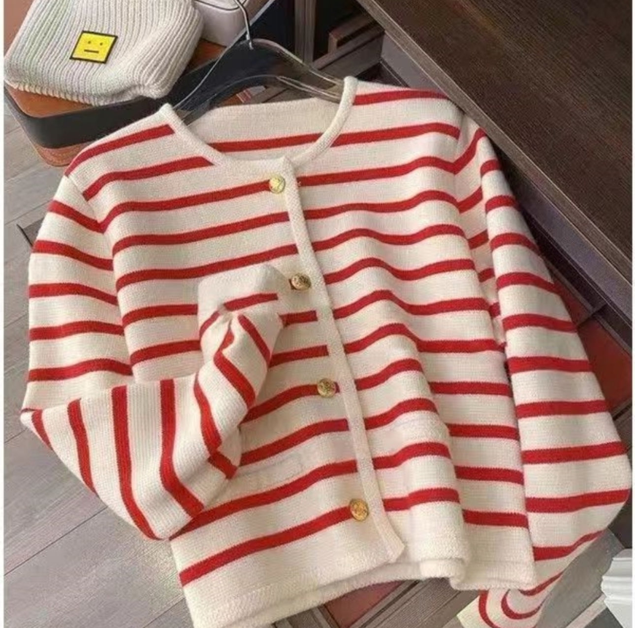 (🌎 PRODUCTO INTERNACIONAL) Suéteres Cárdigan Mujer Otoño Invierno Rayados