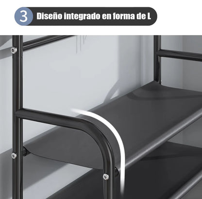 LERFM Estante de Almacenamiento 3 en 1 para Zapatos y Ropa, Extraíble y Fácil de Ensamblar,
Diseño Conveniente