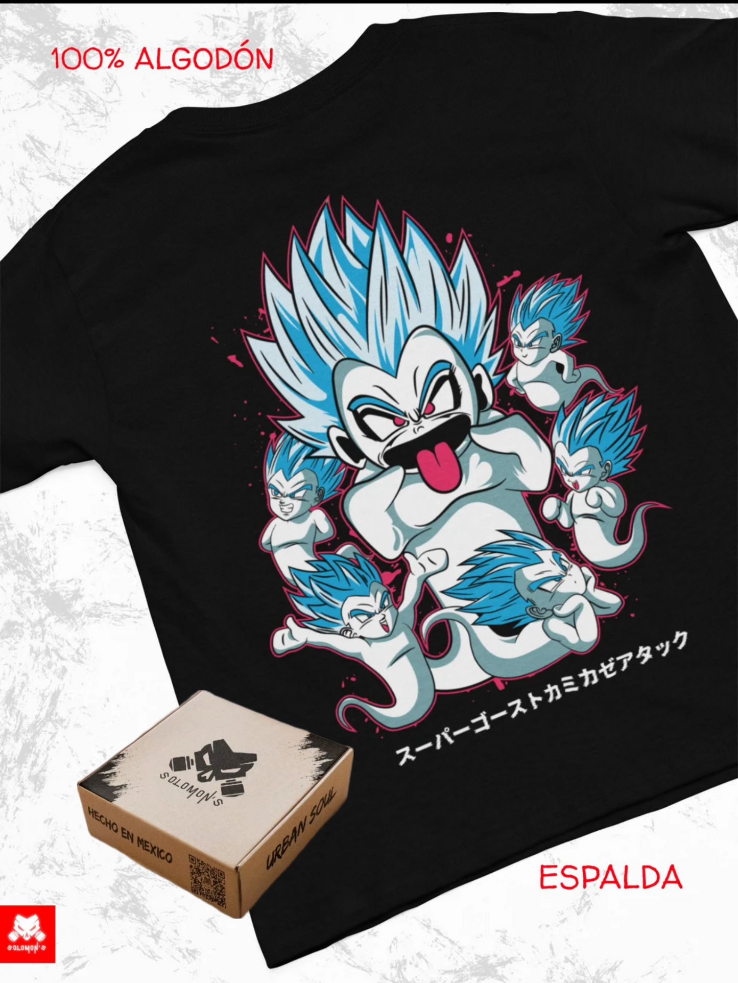 Playera Solomon's DBZ FANTASMA KAMIKAZE I
100% Algodón | Tacto Suave | Anime Streetwear