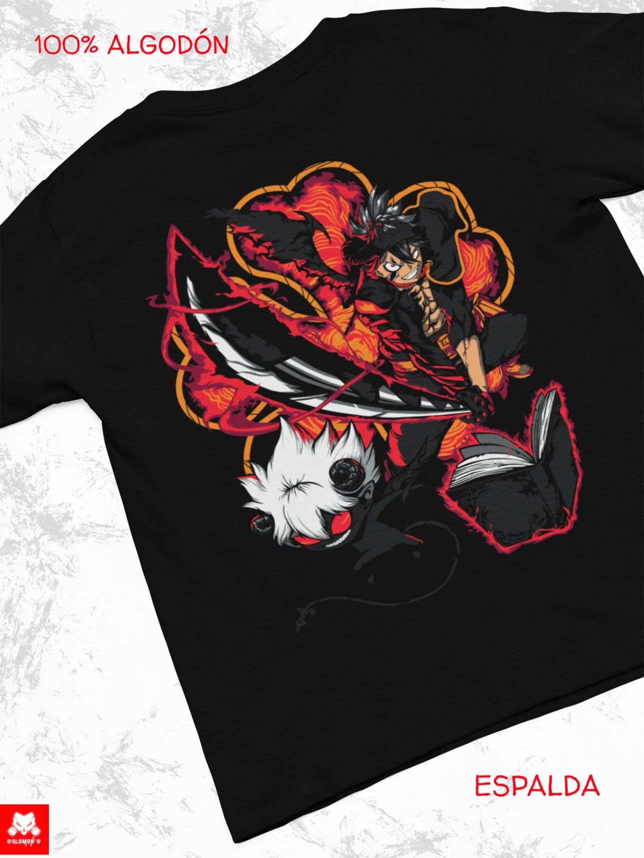 Playera Solomon's Black Clover | 100% Algodón |
Tacto Suave I
