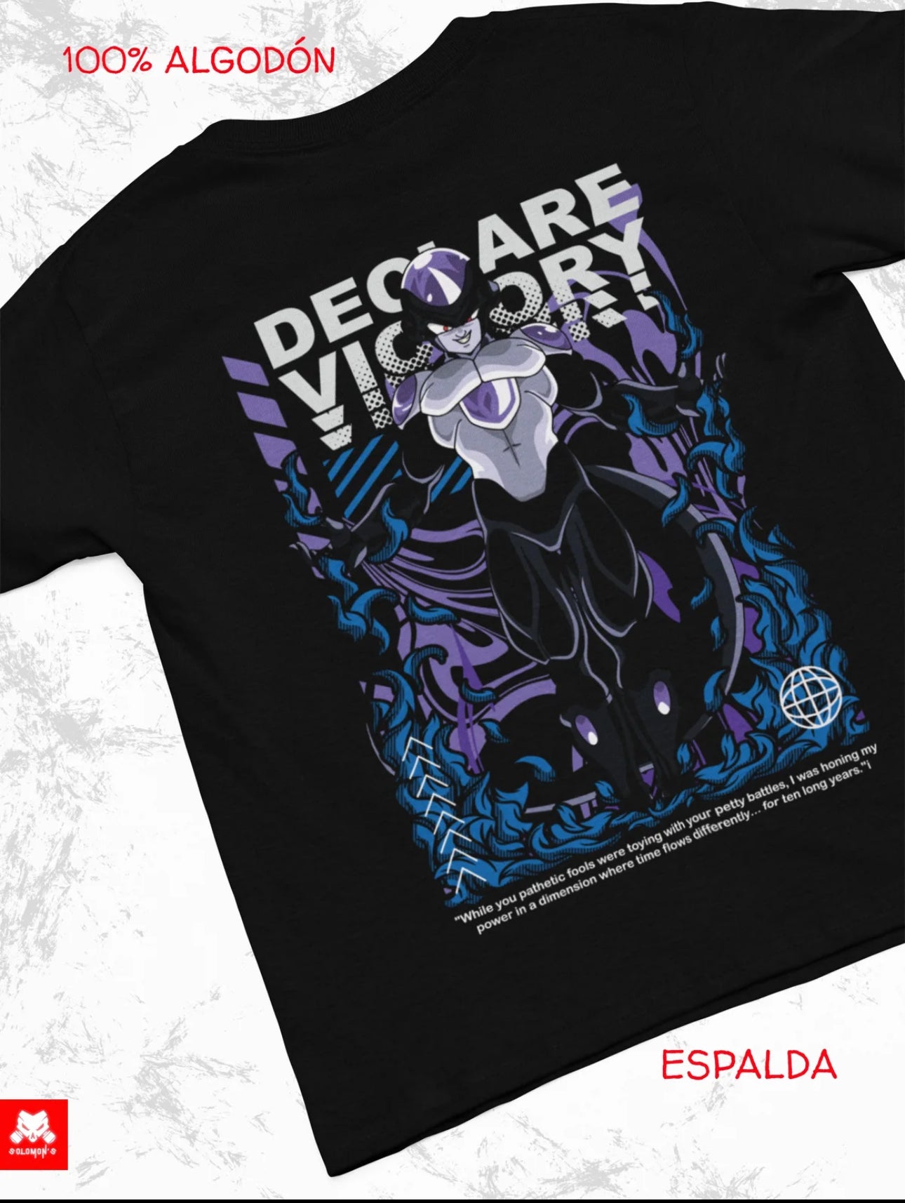 Playera DRAGON BALL BLACK FREEZER | 100%
Algodón | Tacto Suave | Anime Streetwear