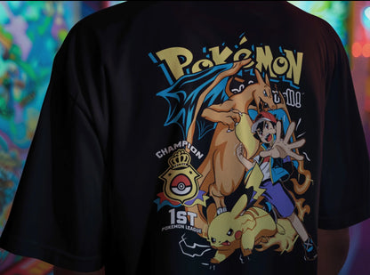 Playera Solomon's POKEMON ASH | 100% Algodón
I Tacto Suave | Anime Streetwear