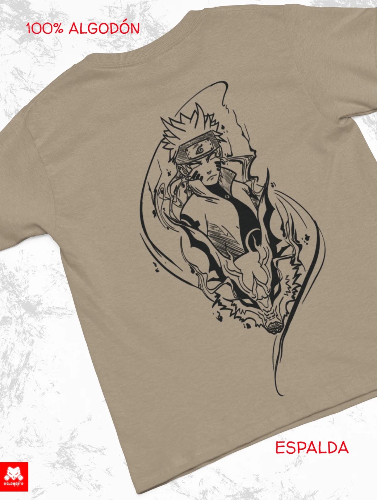 Playera Solomon's NARUTO MODO SABIO 02 | 100% Algodón | Tacto Suave | Anime Streetwear
