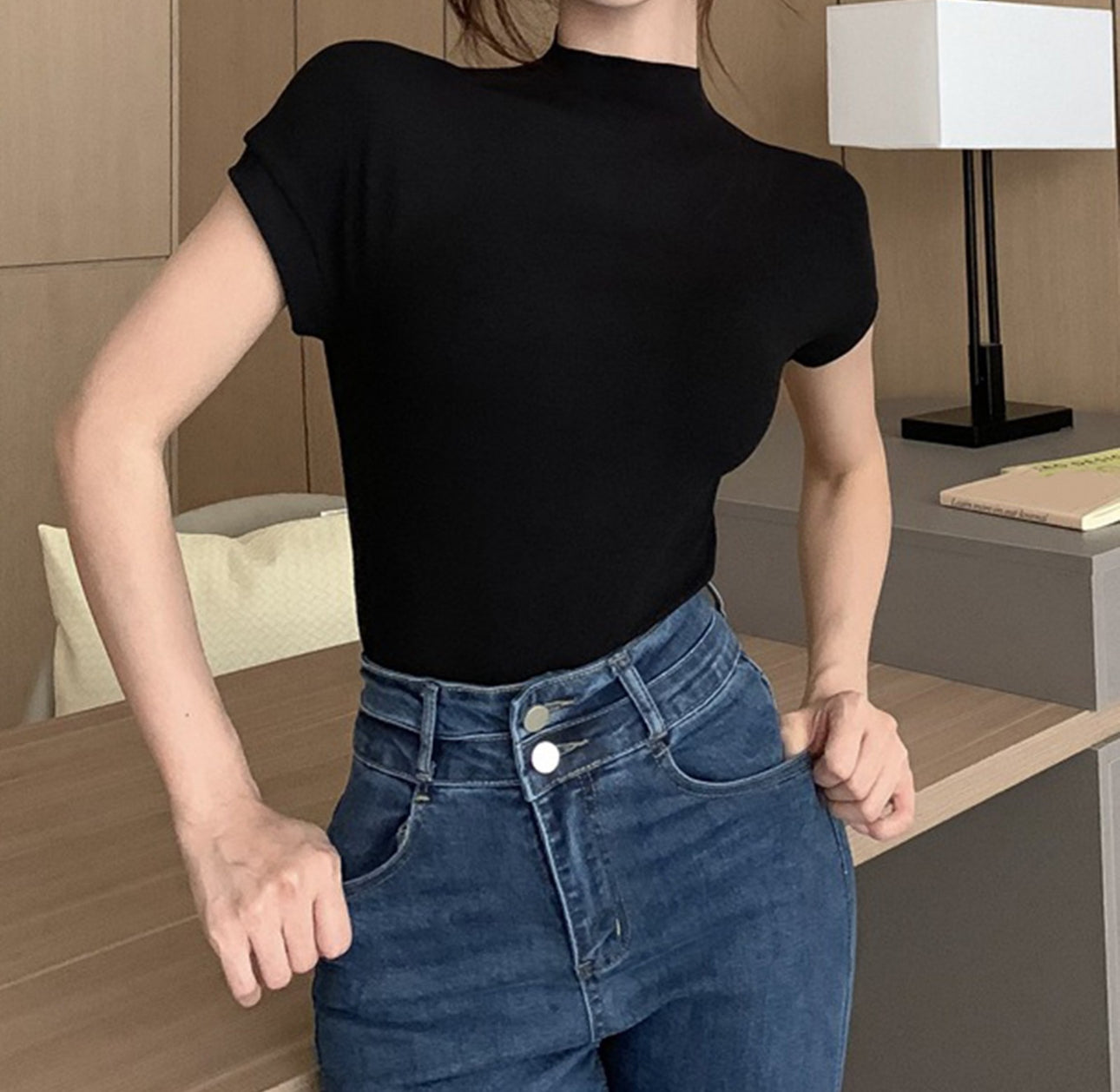 (🌎 PRODUCTO INTERNACIONAL) Camisa Base De Verano A La Moda Para Mujer, Pantalones Corto