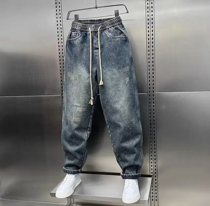 (🌎 INTERNACIONAL COMERCIO) Vaqueros Holgados De Algodón K841 2024 Otoño Para Hombre
