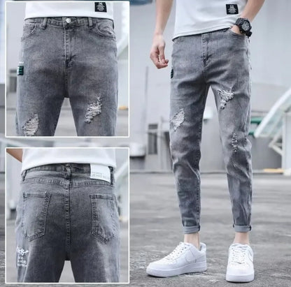 INTERNACIONAL Vaqueros Ajustados Para Hombre, Pantalones Casuales Modernos