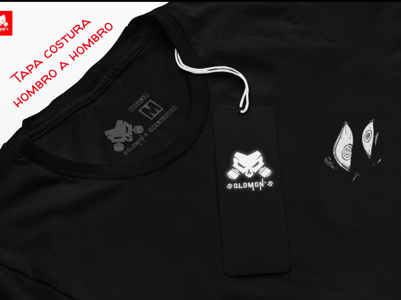 Playera Solomon's GOJO SATORU JUJUTSU KAISEN | 100% Algodón | Tacto Suave | Anime Streetwear
