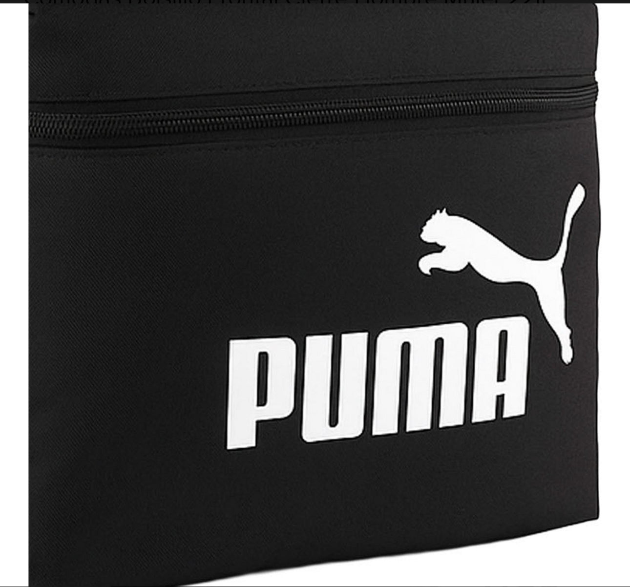 Mochila Puma Phase Negra Escolar Universidad Deportiva Casual Oficina Trabajo Asas Ajustables Cómodas Bolsillo Frontal Cierre Hombre Mujer 22lt