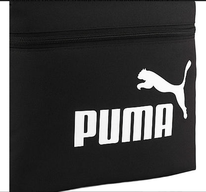 Mochila Puma Phase Negra Escolar Universidad Deportiva Casual Oficina Trabajo Asas Ajustables Cómodas Bolsillo Frontal Cierre Hombre Mujer 22lt