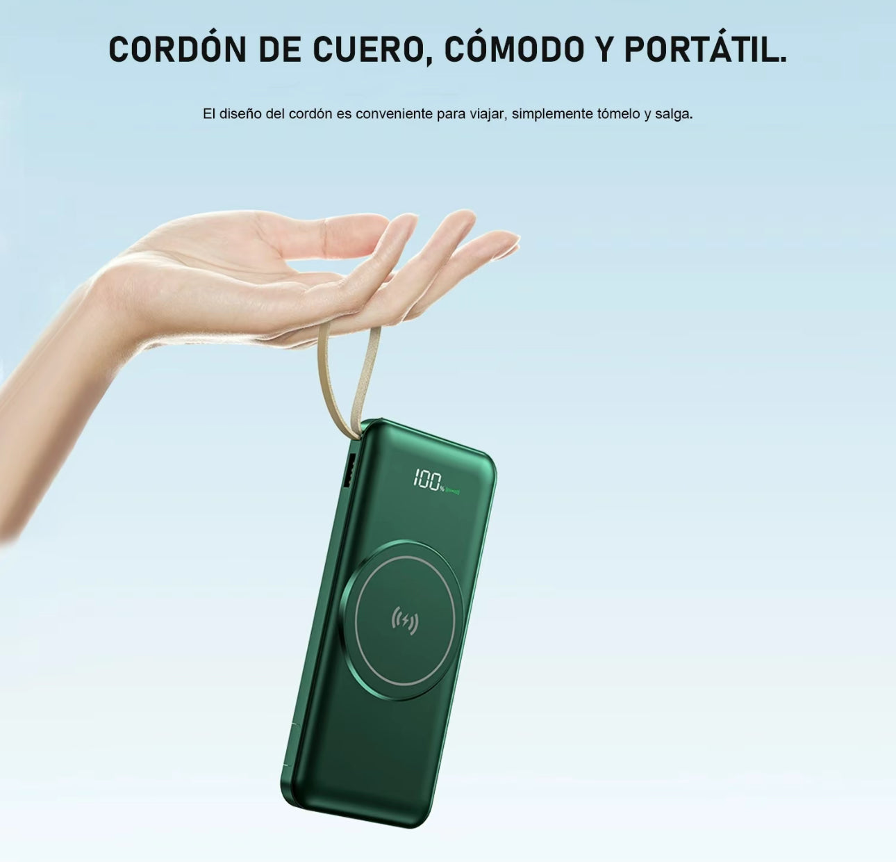 MOREKA K053 10000mAh banco de energía inalámbrico PD 20W carga rápida, cargador portátil magnético USB C, batería portátil externa compatible con iPhone 16/15/14 serie