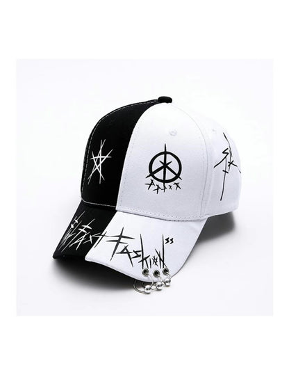 Gorra Unisex de Graffiti Hip Hop, Ajustable con Protección Solar para Primavera y Otoño, Viajes al Aire Libre, Playa y Vacaciones, Accesorio de Moda para Hombres y Mujeres