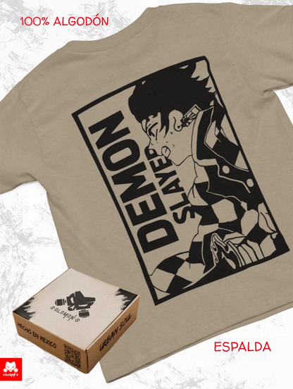 Playera Solomon's DEMON SLAYER TANJIRO 01 | 100% Algodón | Tacto Suave | Anime Streetwear