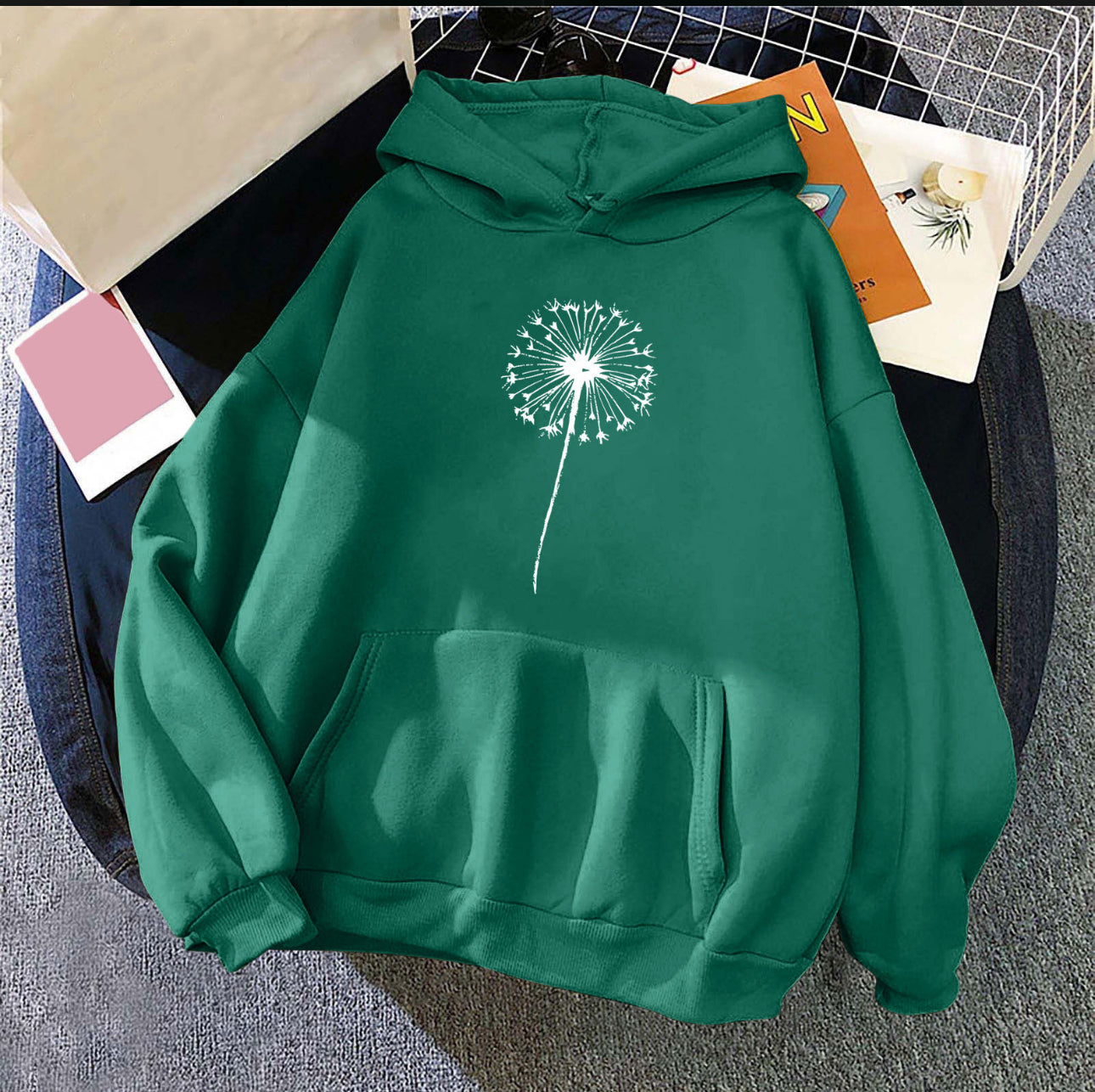 (🌎 PRODUCTO INTERNACIONAL) Sudadera Con Capucha Casual Cómoda Para Mujer Con Estampado