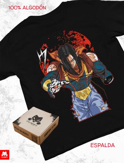 Playera Solomon's SUPER NO. 17 DRAGON BALL I 100% Algodón | Tacto Suave | Anime Streetwear