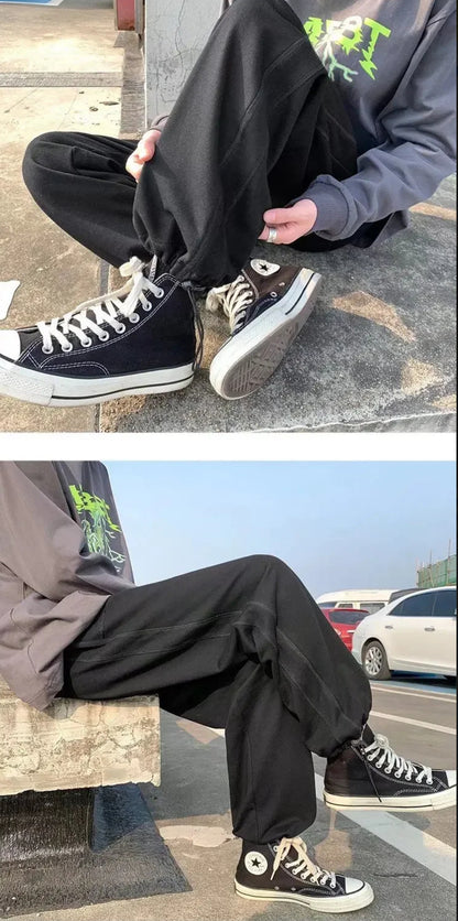 INTERNACIONAL Pantalones Casuales Atados Al Tobillo De Estilo Coreano Para
