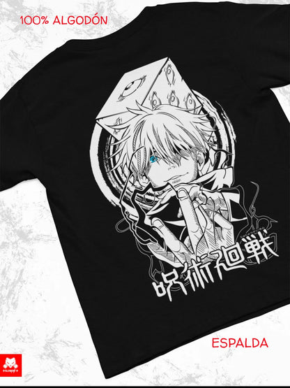 Playera Solomon's GOJO SATORU JJK | 100%
Algodón | Tacto Suave | Anime Streetwear
