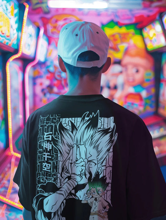 Playera Solomon's SENKU DR STONE | 100%
Algodón | Tacto Suave | Anime Streetwear