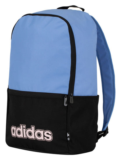 Mochila adidas Foundation Classic, color azul/negro, diseño de tela de la selección nacional de Brasil; CBF (Confederación Brasileña de Fútbol); club; personalizada